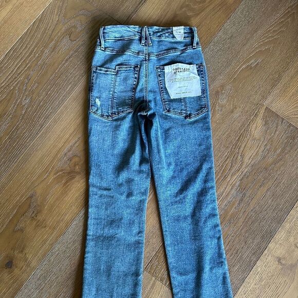 Good American Good Straight With Split Back Pockets in Indigo127 - Picture 10 of 10